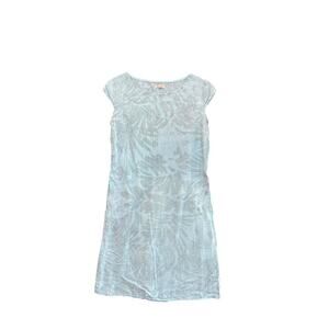 Lina Tomei Women's Blue Lagenlook Coastal linen Dress Size S